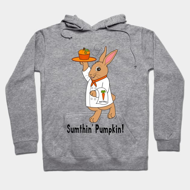 Sumthin Pumpkin: Cartoon Chef Rabbit Hoodie by PenguinCornerStore